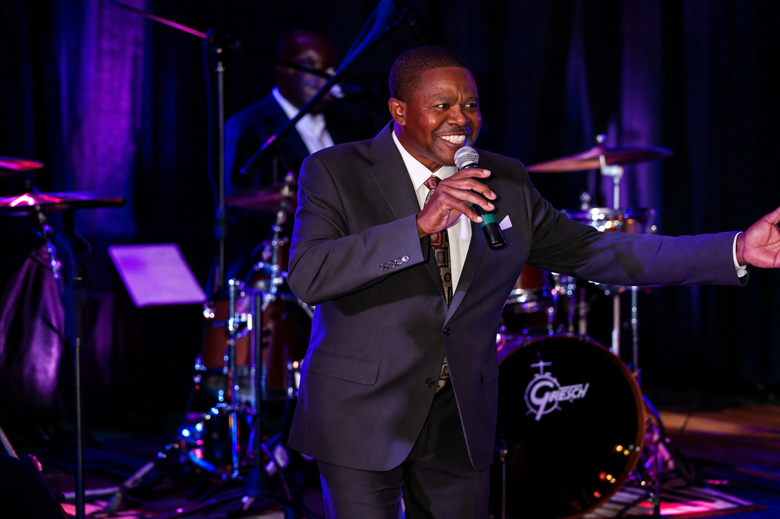 Charles Grant performing live